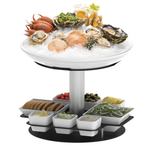 3 Fully Rotating Seafood Display Stand Essential <b>Tool</b> for Effective Seafood Presentation - Product Image 1
