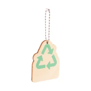 Portachiavi in Legno EcoRing, Gadget Ecologico, Portachiavi per Camion - Product Image 1