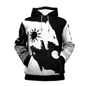 Sudadera con Capucha Sublimada de Alta Calidad, Hecha a Medida, 100% Algodón Ecológico, Cómoda, Transpirable, para Hombre, 350g - Product Image 3