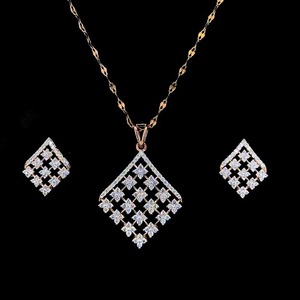 จี้โซลิแทร์ทองคำขาว14K ทำด้วยมือเครื่องประดับหรูหราเรียบง่ายสำหรับงานเลี้ยงและคอลเลกชันบูติกของผู้หญิง - Product Image 5