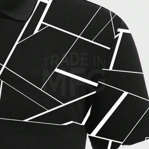 Diseña tu propia camiseta Polo de sublimación para hombres Precio bajo Camiseta Polo de sublimación de alta calidad - Product Image 4