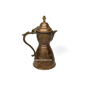 Tetera Árabe de Alta Calidad en Color Dorado, 1.0L 1.5L 2.0L, Cafetera Árabe al por Mayor con Boquilla Larga, Nuevo Diseño, Metal de Latón, Dallah - Product Image 4