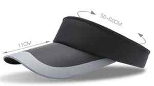 Gorra de poliéster unisex de ala ancha para verano, con visera superior vacía, de color liso, para deportes al aire libre, playa y viajes. - Product Image 2