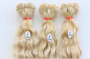 Super Wavy and Natural Curly Blonde Hair Virgin Temple Hair for Good Prices - Product Image 4