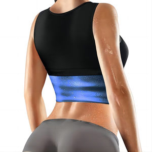 Lo último en ropa de gimnasio transpirable de algodón 100% personalizada para mujer, camiseta sin mangas para entrenamiento, ropa deportiva para mujer con servicio OEM - Product Image 6