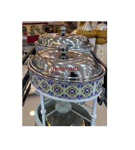 Plato de frotamiento de comida de acero inoxidable Plato de frotamiento de comida de forma redonda de último diseño para proveedor mayorista - Product Image 4