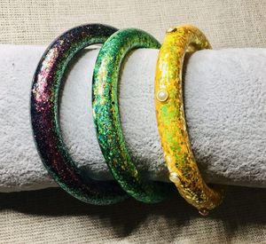 กำไลข้อมืออะคริลิคทำจากเรซินเครื่องประดับกำไลข้อมืออะคริลิคหลากสี - Product Image 3