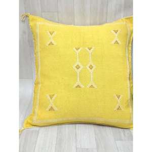 Funda de Almohada Marroquí Hecha a Mano, Funda de Cojín Tradicional Bereber, Cojín Decorativo Boho para Sofá, Almohada Decorativa de Algodón para el Hogar - Product Image 1