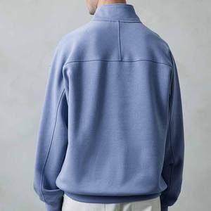 Sudadera con cremallera corta de alta calidad de primera calidad para hombre, manga completa, disponible a precios al por mayor, moda de camisa - Product Image 3