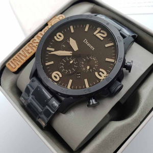 Montre à quartz pour homme la plus vendue, mouvement japonais, 50 mm, trois aiguilles, grand cadran, multifonction, bracelet en cuir FS, Reloj - Product Image 3