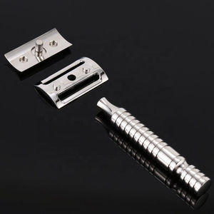 Premium Luxury Stainless Steel Safety <b>Razor</b> with <b>Single</b> Super Stainless Steel <b>Blade</b> Reusable Handle for Men Kaamir Instruments - Product Image 6