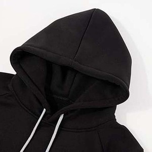 Sweat à capuche pour homme tendance, 100% coton, vêtements de sport décontractés d'hiver avec manches longues, doublure en polaire, personnalisable - Product Image 4