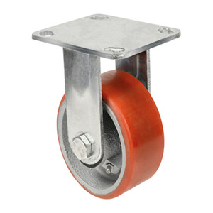 Ruota in Poliuretano Fissa 125x32 mm per Esportazione - Product Image 1