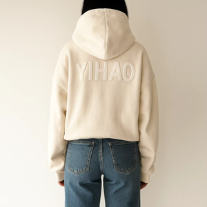 Sweat à capuche personnalisé en coton épais pour femme, 500 g/m², impression 3D 500 g/m² - Product Image 2
