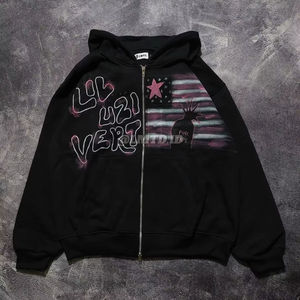 Alta calidad diseño único algodón personalizable ropa de calle Logo bajo MOQ producción rápida ropa personalizada hombres sudaderas con capucha - Product Image 1