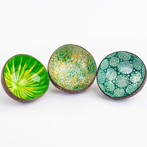 Cuenco de cáscara de coco lacado superventas, hermosos cuencos de coco lacados vietnamitas - Product Image 6