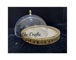 Unique Design Serving Tray With Acrylic <b>Dome</b> In Wooden Chocolate Dessert Tray With <b>Dome</b> For Hotelware Use - Product Image 1