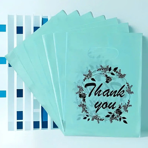 Sac à poignée découpée avec logo personnalisé, sac à provisions pour magasin, supermarché - Product Image 1