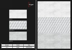 Azulejos de pared de cocina esmaltados digitales de cerámica de la mejor calidad Azulejo de decoración de interiores 3D Azulejo de pared de cerámica 300x600 - Product Image 6