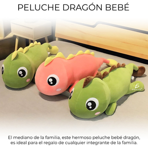 Peluche Drago Lungo 100cm, Morbido e Carino Cuscino per Bambini - Product Image 3