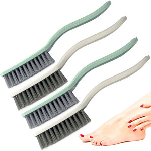 Brosse de nettoyage d'ongles classique de bonne qualité, poils en nylon, manche en plastique, design compact, poils flexibles, manipulation confortable - Product Image 1