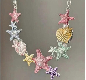 Collier de coquillages de style plage, fait main au Vietnam, bijoux naturels, article cadeau - Product Image 4