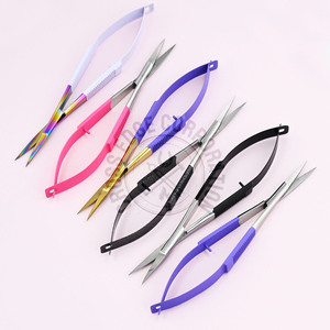 Top Rated <b>Precision</b> Auto-Return Eyebrow Scissors Reduce Hand Strain Pointed Tip Grooming <b>Tool</b> - Product Image 1