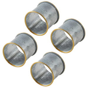 Ferme rustique porte-mouchoirs réutilisable en métal Serviette serviette anneau vacances fêtes de noël vaisselle pas cher anneaux de tissu - Product Image 2