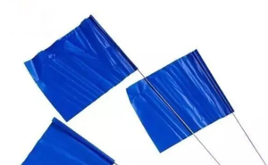 100 Banderas de encuesta de plástico azul a prueba de agua Instrumentos de medición de nivel por el vendedor del Reino Unido - Product Image 6