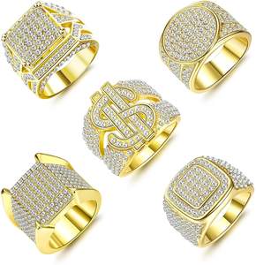 Joyería personalizada de lujo Hip Hop 14K Vvs Moissanite Lab Grown Diamond Ring con Iced Out Casual Wear Anillo de compromiso - Product Image 3
