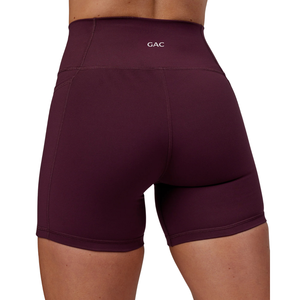 Shorts de sport respirants pour femmes, taille haute, couleur unie, taille élastique, séchage rapide, polyester et élasthanne, logo personnalisé, style sportif - Product Image 5
