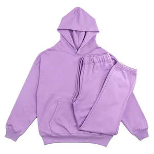 ชุดวอร์มผ้าโพลีเอสเตอร์คอตตอนสำหรับทุกฤดู ฤดูหนาว ฤดูใบไม้ผลิ ฤดูร้อน แขนยาว มีฮู้ด ผ้าฟลีซ กันลม ระบายอากาศได้ดี ผ้าเทอร์รี่ - Product Image 1