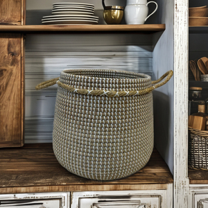 Round Seagrass Multifunction <b>Storage</b> Size L Vietnam Made Under 1cm Dimensional Tolerance Under 5% <b>Weight</b> Tolerance - Product Image 4