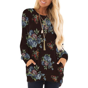 Camiseta de Mujer con Estampado Digital, Textura Suave y Transpirable, Estilo Casual, Moderno y Cómodo, Algodón Mercerizado Antiarrugas - Product Image 1