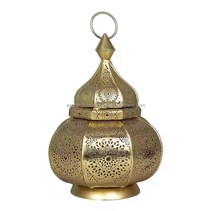 Azora Industries Model 2220 Metal Handmade Moroccan <b>Candle</b> <b>Holder</b> Lantern Home <b>Garden</b> Christmas Easter Lighting Decorations - Product Image 1