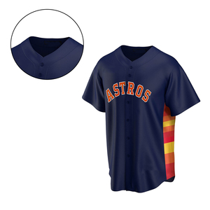 High Quality 100% Cotton <b>Baseball</b> Jersey-Stylish Comfortable Anti-Bacterial Breathable for Teams Sports Fans Casual Wear - Product Image 4