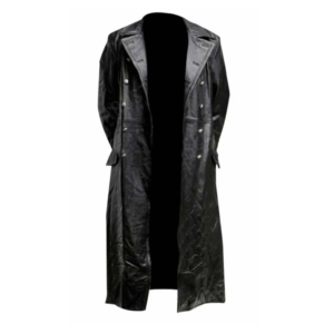 Gabardina de última tendencia, diseños personalizados de calidad superior, gabardina de cuero para hombre, abrigo largo de manga larga, chaqueta de cuero para hombre - Product Image 2