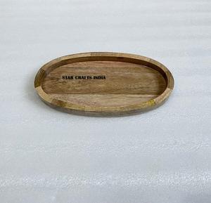 Ensemble de plateaux de service à pizza en bambou d'usine indienne Construction robuste Plateau rectangulaire en bois naturel massif Prix abordable - Product Image 2