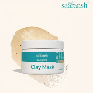 Saaransh Clay Mask with Natural Clays and Herbal Extracts for Deep Cleansing and Skin <b>Brightening</b> At Lowest Price - Product Image 2