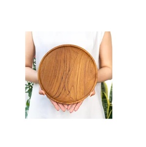 Bandeja decorativa hecha a mano para servir comida de restaurante de hierro y madera para decoración de fiesta platos para servir comida - Product Image 2