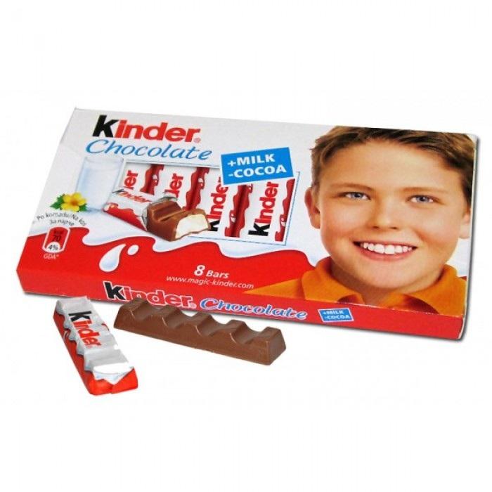 Шоколад молочный Kinder Chocolate 100г х 10штук - купить в Москве, цены в интерн