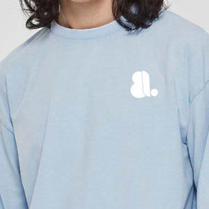 T-shirt à manches longues pour homme de qualité supérieure, délavé à l'acide, logo personnalisé, t-shirt à manches longues pour homme, délavé à l'acide, vintage, délavé à l'acide - Product Image 2