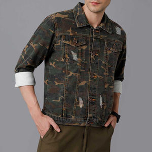 Chaqueta vaquera para hombre, estilo callejero, chaqueta vaquera hecha a medida, cantidad a granel, 100% algodón, chaqueta vaquera para hombre de rizo francés - Product Image 1