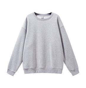 Sweat-shirt brodé unisexe personnalisé surdimensionné Streetwear col rond col rond poids lourd haute qualité col rond sweats à capuche unis - Product Image 6