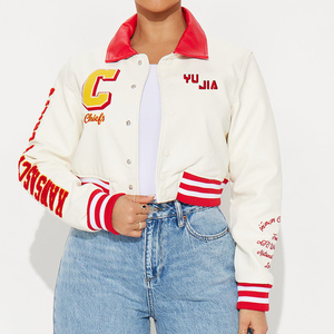 Venta al por mayor moda americana Streetwear personalizado Varsity chaqueta Chenille parches elegantes chaquetas de invierno para hombres - Product Image 6