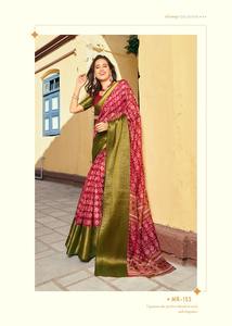 LATESAT DESIGNER PALLU ET TISSU EN COTON LOURD SAREE - Product Image 4
