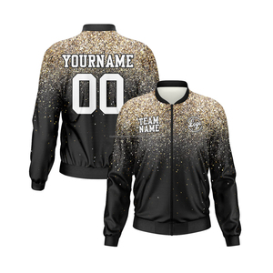 All-Weather Versatile Custom Varsity <b>Jacket</b> for <b>Men</b> MCACVJ-278 with Stand Collar Front Embroidery Decoration Customizable Logo - Product Image 1