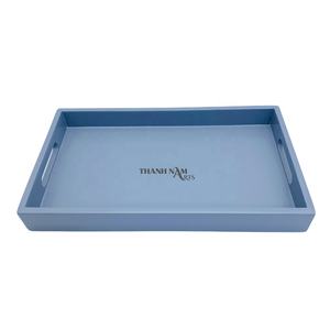 2023 bandeja de servicio de madera redonda hecha a mano Natural restaurante personalizado para placa de cargador para platos de comida fiestas suministradas por Viet - Product Image 6