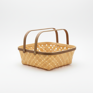 ตะกร้าไม้ไผ่ทำมือรักษ์โลก มีหูหิ้วสองข้าง ใช้ได้หลากหลาย ใช้จัดเก็บของ ใช้เป็นกระเช้าของขวัญ ใช้เป็นกระถางต้นไม้ จำหน่ายส่ง ผู้ส่งออก - Product Image 6