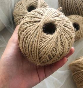 Hilo de yute de cáñamo de color natural 100%, hilo de rollo de patrón crudo de Bangladesh - Product Image 2